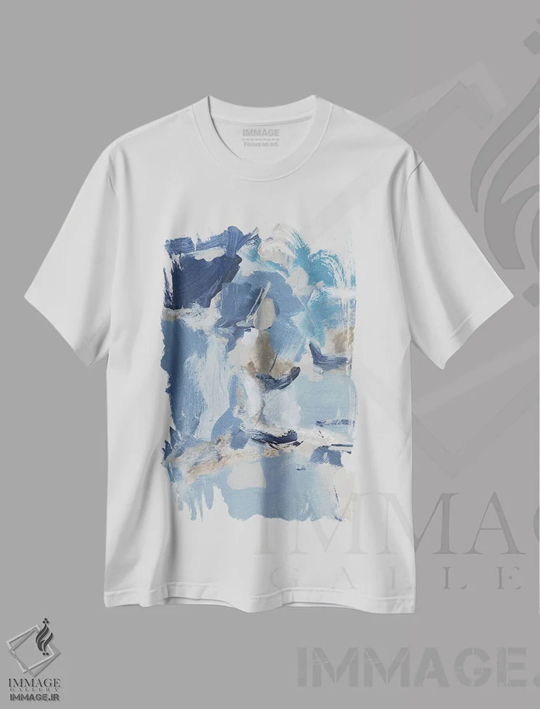 تیشرت سفید طرح دار آلاسکا I اثر کریستینا لانگ | فروشگاه ایماژ