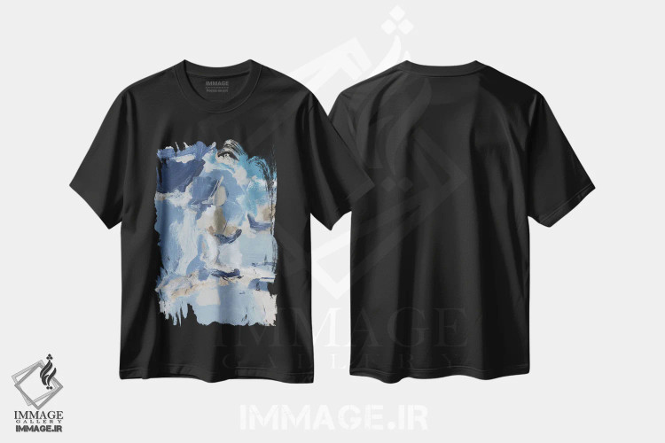 تیشرت مشکی طرح دار آلاسکا I اثر کریستینا لانگ | immage.ir