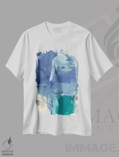 تیشرت سفید طرح دار جلوی II اثر کریستینا لانگ | فروشگاه ایماژ