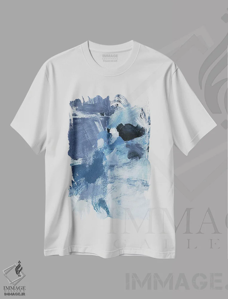 تیشرت سفید طرح دار شنا III اثر کریستینا لانگ | immage.ir