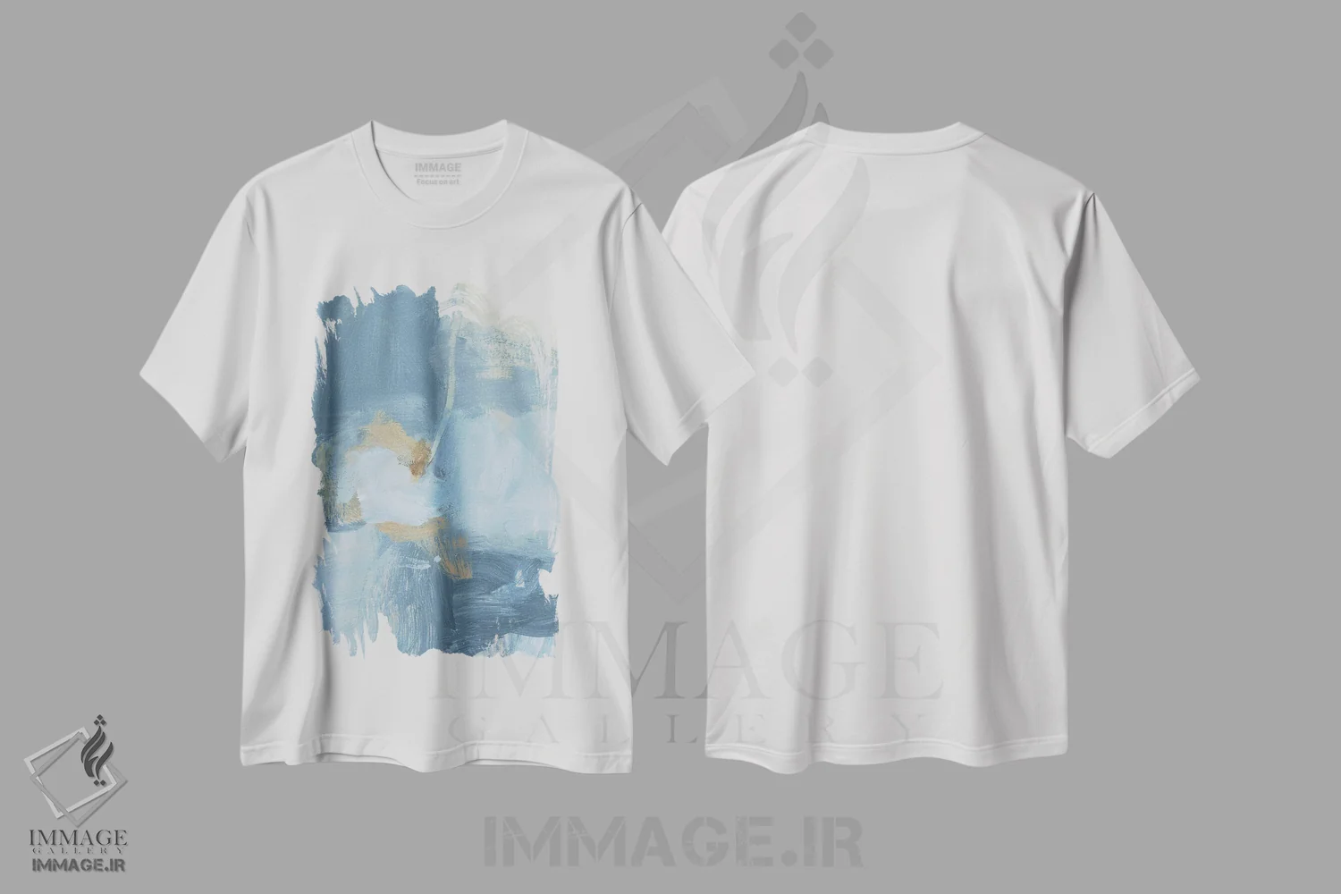 تیشرت سفید طرح دار مه II اثر کریستینا لانگ | immage.ir