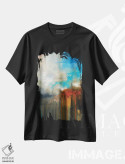 تیشرت مشکی طرح دار آب های ناشناخته اثر کریستوفر لیتر | فروشگاه ایماژ