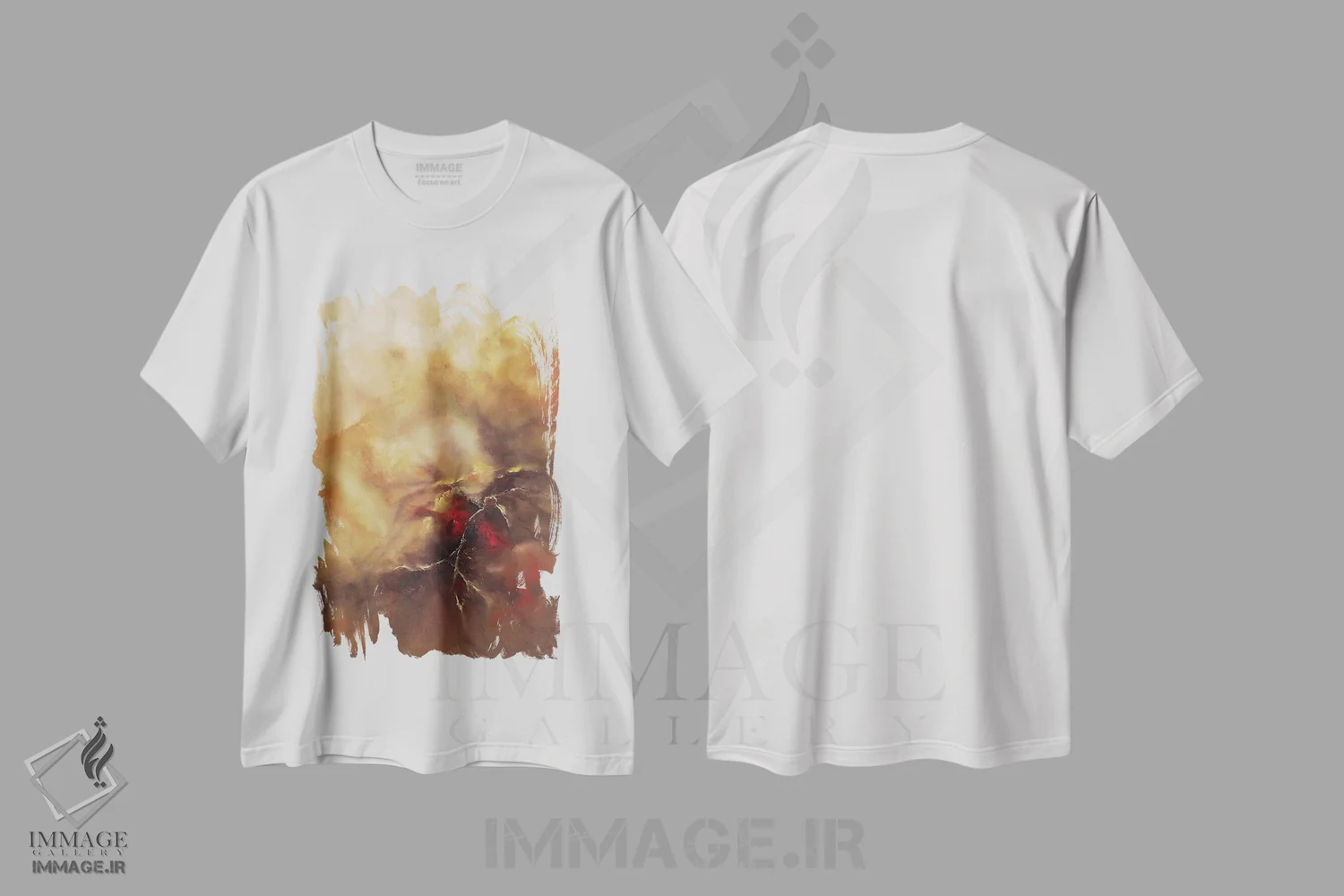 تیشرت سفید طرح دار پرورش دادن اثر کریستوفر لیتر | immage.ir