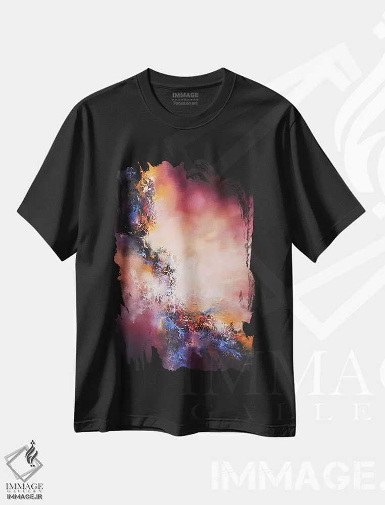 تیشرت مشکی طرح دار از میان همه ی شورها قوی ترین اثر کریستوفر لیتر | immage.ir