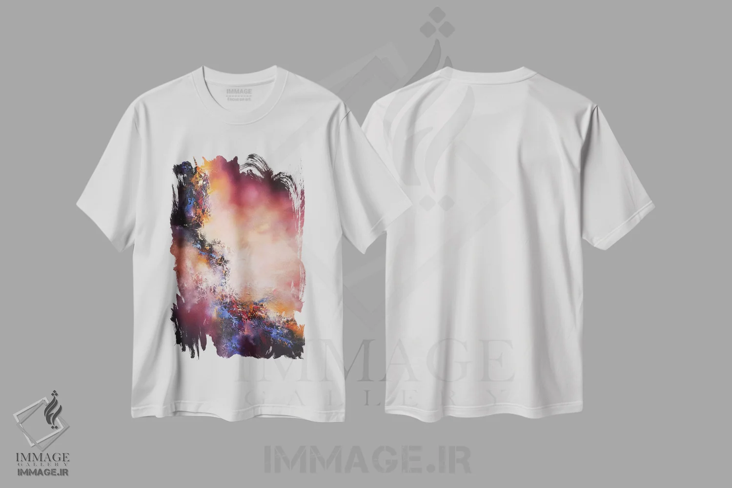 تیشرت سفید طرح دار از میان همه ی شورها قوی ترین اثر کریستوفر لیتر | فروشگاه ایماژ