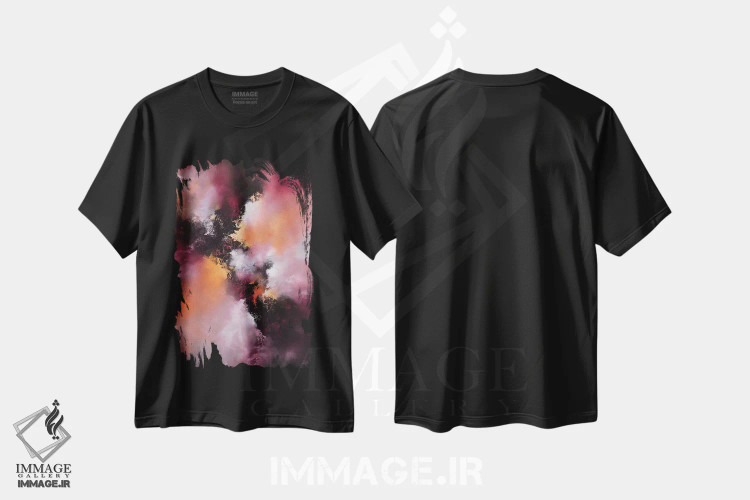 تیشرت مشکی طرح دار سکوت ابدی فضاهای بی نهایت اثر کریستوفر لیتر | immage.ir