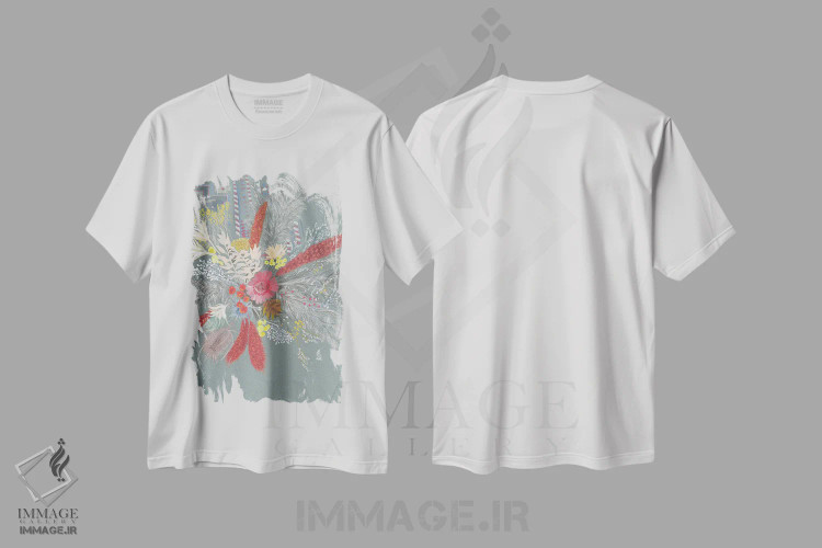 تیشرت سفید طرح دار تعطیلات، دکور معاصر اثر کلر ویلسون | immage.ir