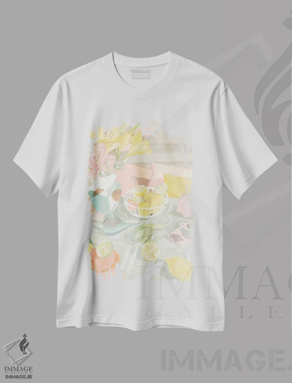 تیشرت سفید طرح دار باز هم من، دکور معاصر اثر کلر ویلسون | فروشگاه ایماژ