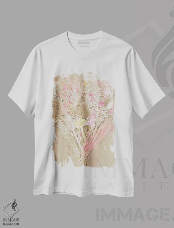 تیشرت سفید طرح دار بهار، دکور معاصر اثر کلر ویلسون | immage.ir