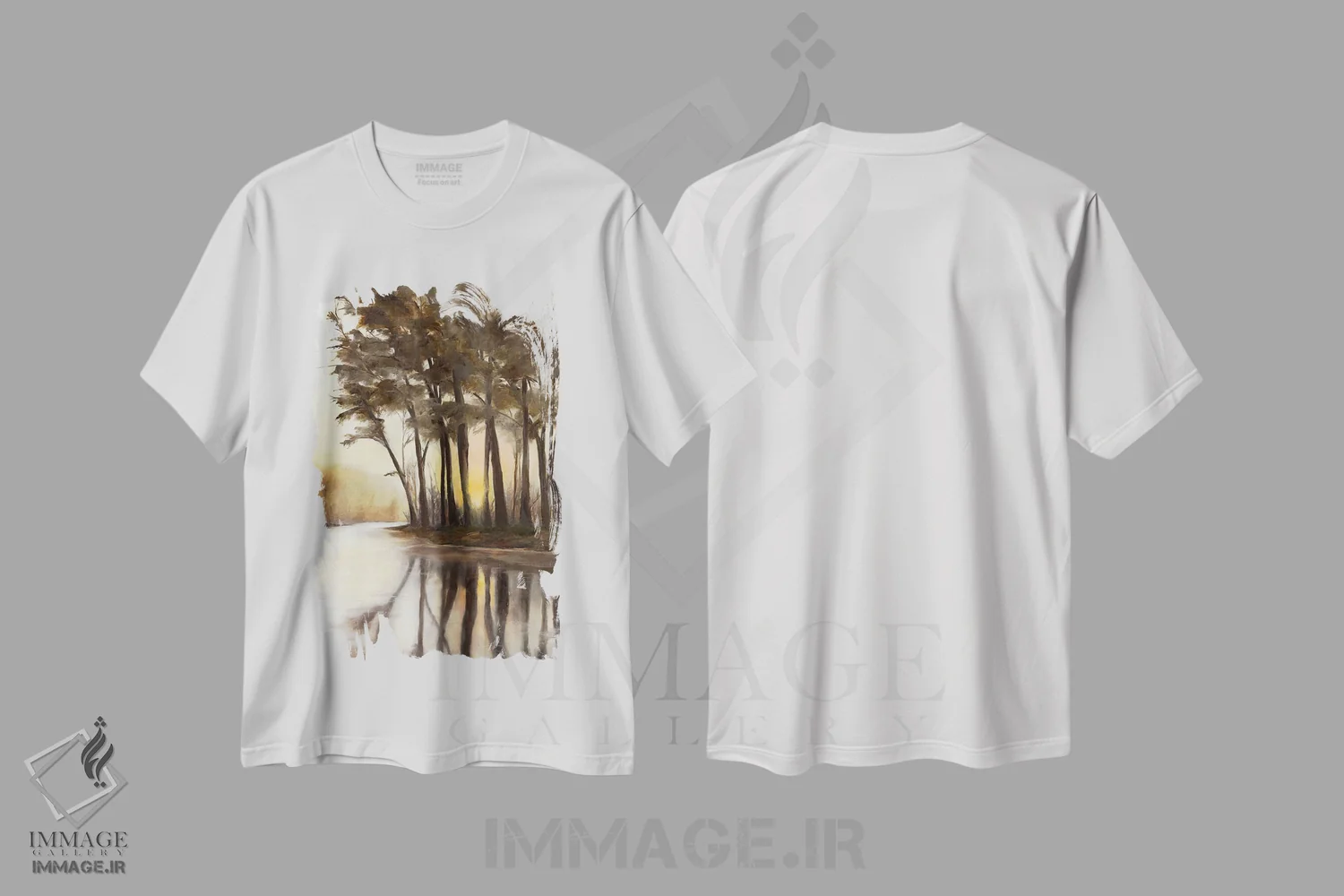 تیشرت سفید طرح دار تا آخرین لحظه، تزئینی اثر کولمن سنکال | فروشگاه ایماژ