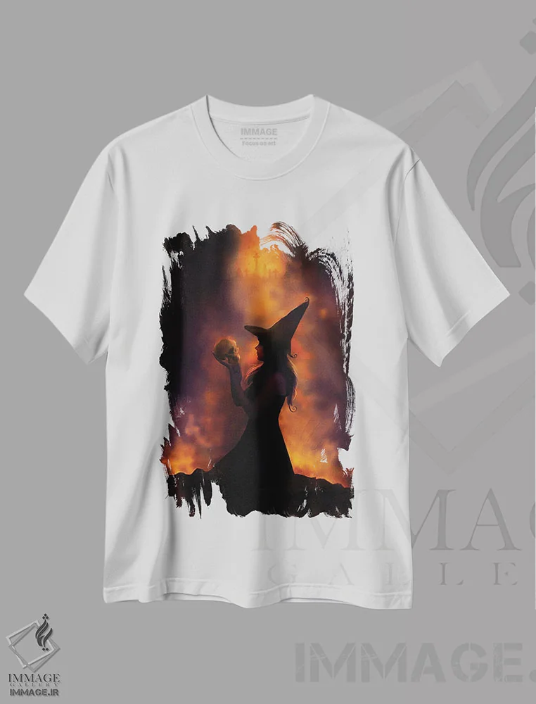 تیشرت سفید طرح دار راز، دکوراسیون جایگزین اثر کلودیا مک کینی | immage.ir