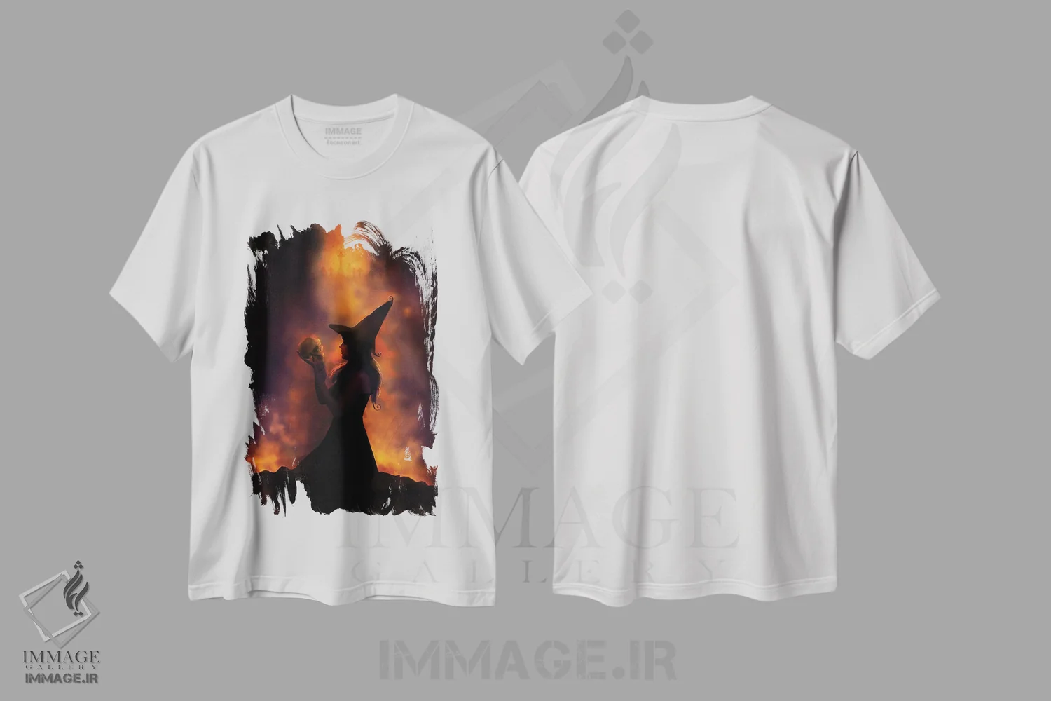 تیشرت سفید طرح دار راز، دکوراسیون جایگزین اثر کلودیا مک کینی | immage.ir