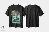 تیشرت مشکی طرح دار پری دریایی مونه، تزئینی اثر کلودیا مک کینی | فروشگاه ایماژ