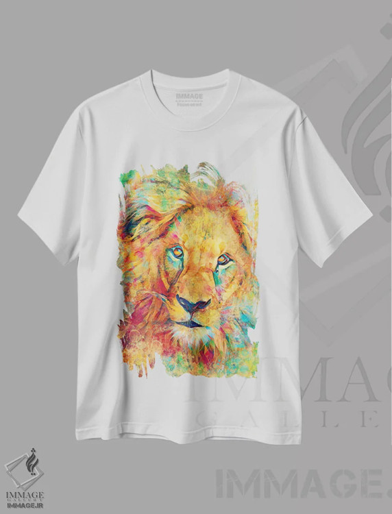 تیشرت سفید طرح دار ال ری، هنر دیجیتال اثر کلودیا مک کینی | immage.ir