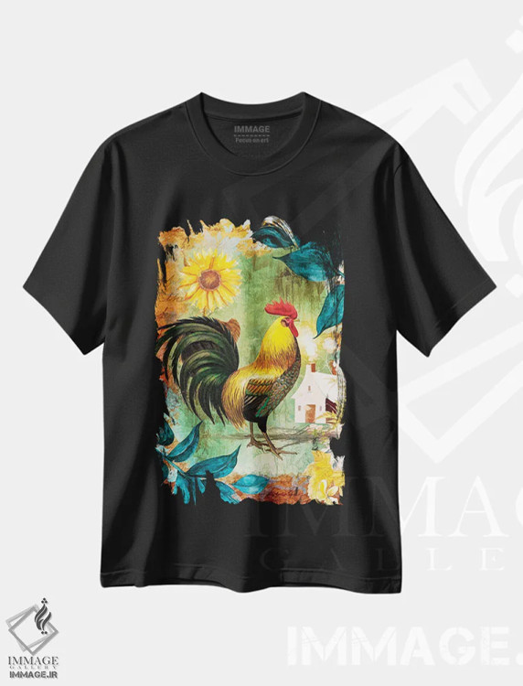 تیشرت مشکی طرح دار روزهای مزرعه، دکور روستایی اثر کلودیا مک کینی | immage.ir