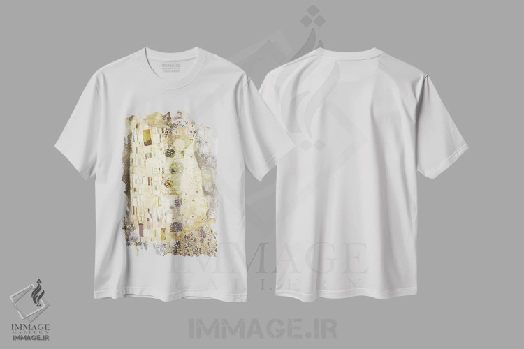 تیشرت سفید طرح دار بوسه شماره سه، هنر دیجیتال اثر فایو بای فایو کالکتیو | immage.ir