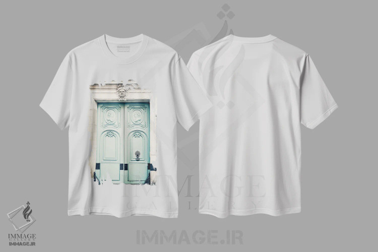 تیشرت سفید طرح دار در پاریس، عاشقان، تزئینی اثر کارولین مینت | immage.ir