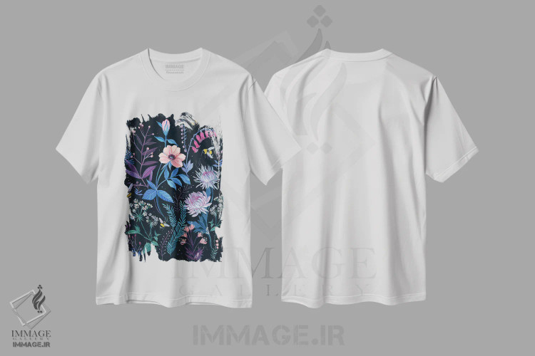 تیشرت سفید طرح دار باغ زنبورها، دکور معاصر اثر کلارا مک آلیستر | immage.ir