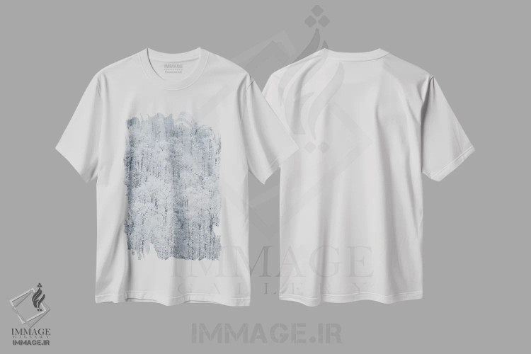 تیشرت سفید طرح دار آثار کریس موری - immage.ir