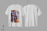 تیشرت سفید طرح دار گروه کاترینا، تزئینی اثر کندی مایر | immage.ir