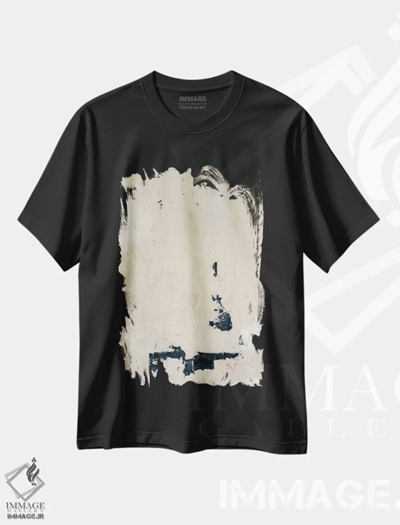تیشرت مشکی طرح دار ۱۰۶ اثر شانتال کوستو | فروشگاه ایماژ
