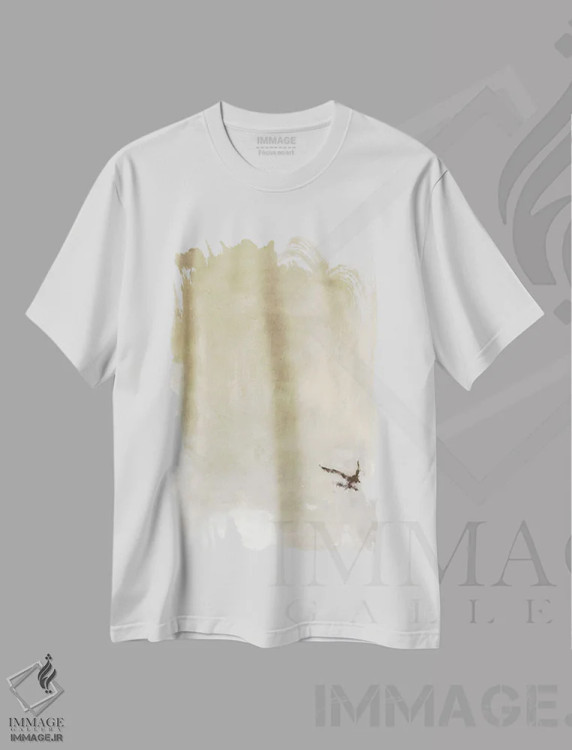 تیشرت سفید طرح دار ۱۳۲ اثر شانتال کوستو | فروشگاه ایماژ