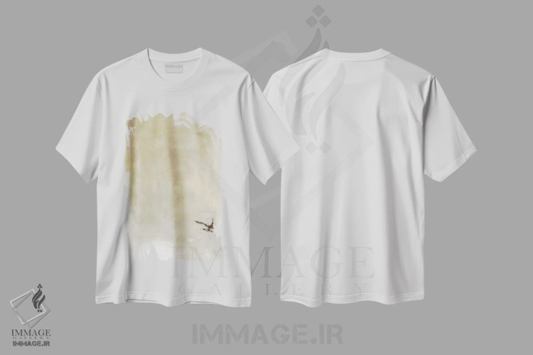 تیشرت سفید طرح دار ۱۳۲ اثر شانتال کوستو | فروشگاه ایماژ