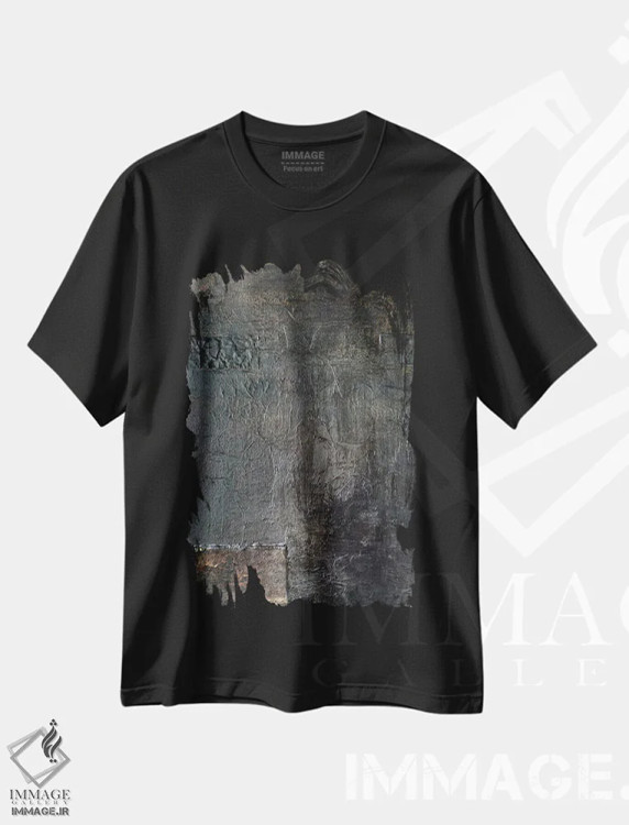 تیشرت مشکی طرح دار ۱۲۸ اثر شانتال کوستو | فروشگاه ایماژ