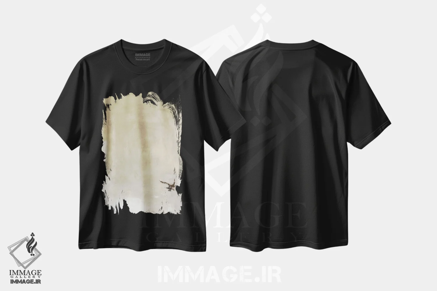 تیشرت مشکی طرح دار ۱۳۲ اثر شانتال کوستو | immage.ir