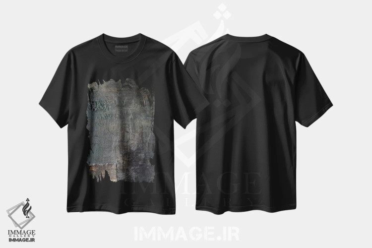 تیشرت مشکی طرح دار ۱۲۸ اثر شانتال کوستو | فروشگاه ایماژ