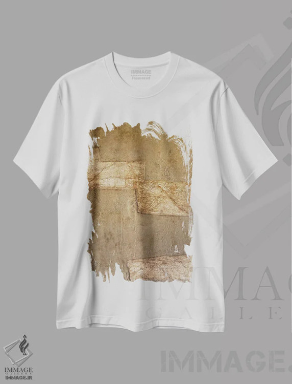 تیشرت سفید طرح دار ۱۲۵ اثر شانتال کوستو | immage.ir