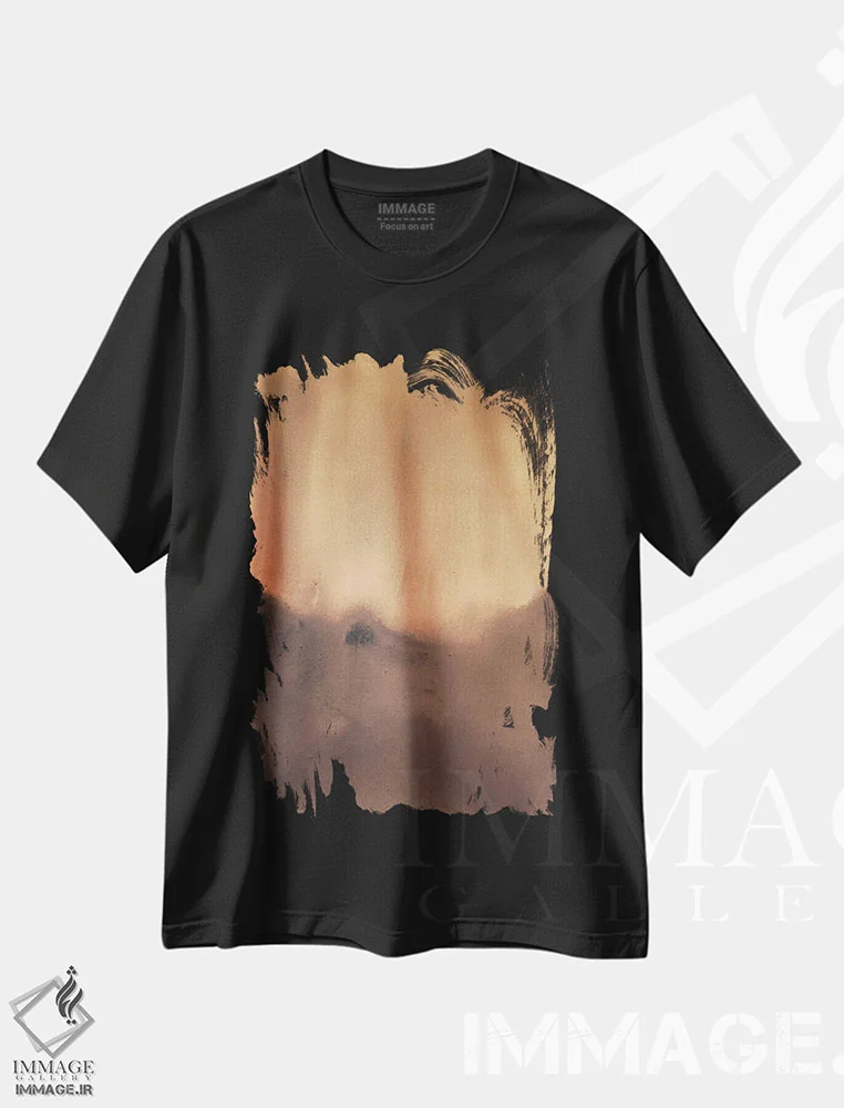 تیشرت مشکی طرح دار ۷۶ اثر شانتال کوستو | immage.ir