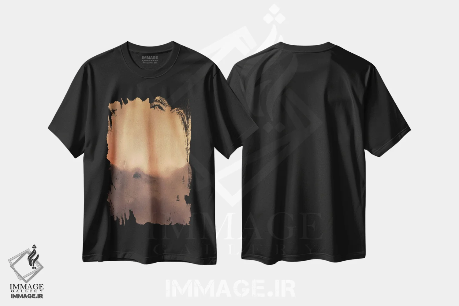 تیشرت مشکی طرح دار ۷۶ اثر شانتال کوستو | immage.ir