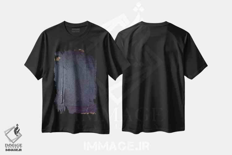 تیشرت مشکی طرح دار ۱۲۶ اثر شانتال کوستو | فروشگاه ایماژ