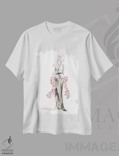 تیشرت سفید طرح دار ژست بگیر ۳، مدیوم اثر استلا چانگ | فروشگاه ایماژ
