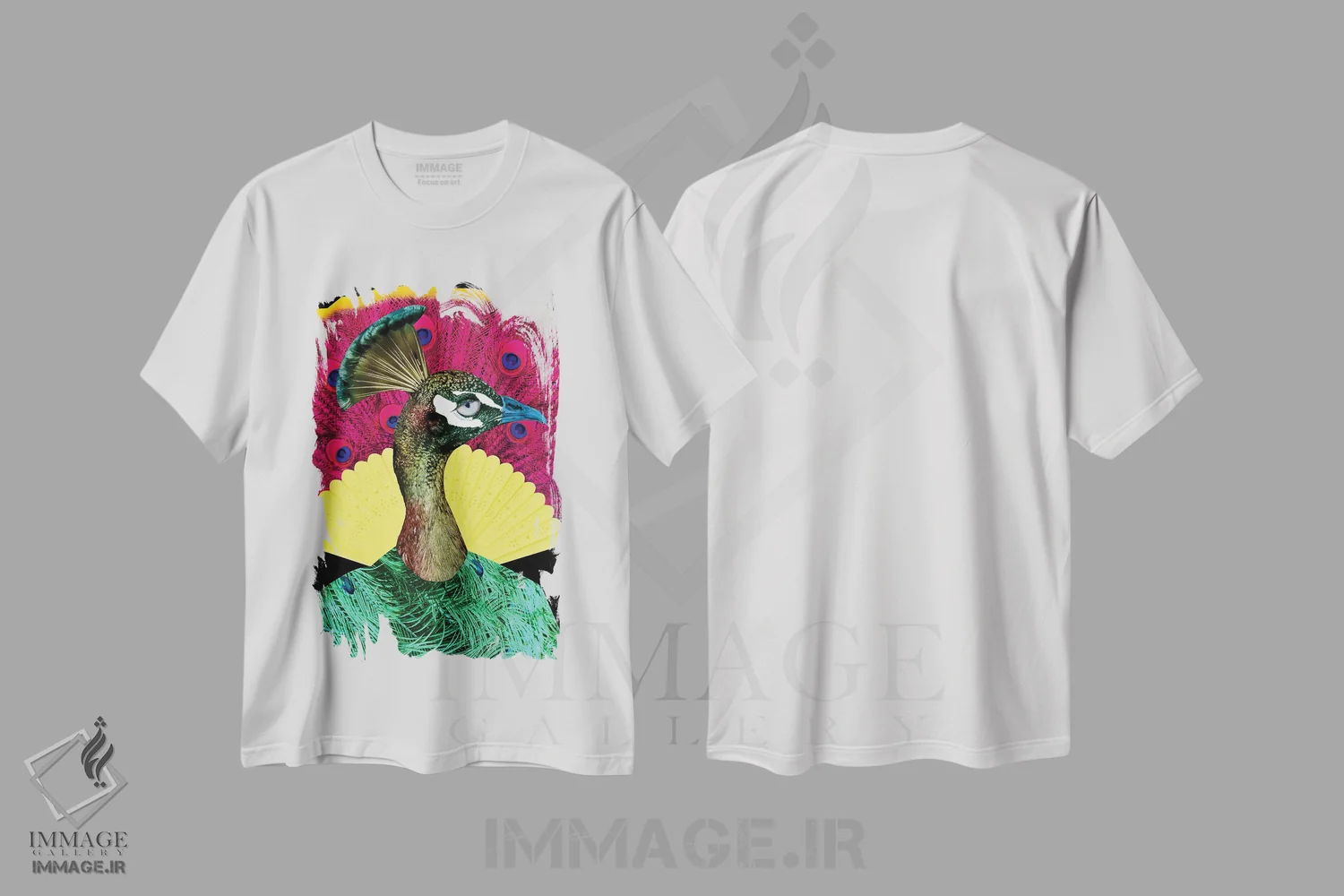 تیشرت سفید طرح دار خوان، تزئینی اثر کارولین کسلسی | immage.ir