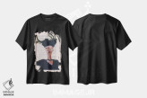 تیشرت مشکی طرح دار شترمرغ جت ست، تزئینی اثر کوکو د پاریس | فروشگاه ایماژ