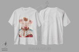 تیشرت سفید طرح دار خوک پادشاه، تزئینی اثر کوکو د پاریس | فروشگاه ایماژ