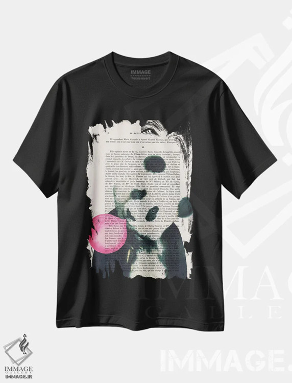 تیشرت مشکی طرح دار پاندا با آدامس بادکنکی اثر کوکو د پاریس | immage.ir