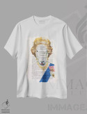 تیشرت سفید طرح دار بز ملکه الیزابت اثر کوکو د پاریس | immage.ir