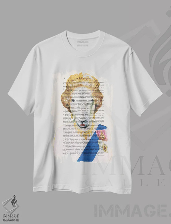 تیشرت سفید طرح دار بز ملکه الیزابت اثر کوکو د پاریس | immage.ir