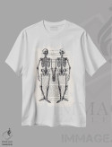 تیشرت سفید طرح دار دوستان اسکلت وار اثر کوکو د پاریس | فروشگاه ایماژ