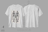 تیشرت سفید طرح دار دوستان اسکلت وار اثر کوکو د پاریس | فروشگاه ایماژ