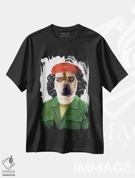 تیشرت مشکی طرح دار چه گوارا اثر کوکو د پاریس | immage.ir