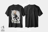 تیشرت مشکی طرح دار گوزن اسکیت سوار اثر کوکو د پاریس | فروشگاه ایماژ