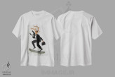 تیشرت سفید طرح دار گوزن اسکیت سوار اثر کوکو د پاریس | immage.ir