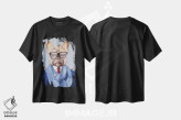 تیشرت مشکی طرح دار بولداگ فرانسوی با موش ها اثر کوکو د پاریس | فروشگاه ایماژ