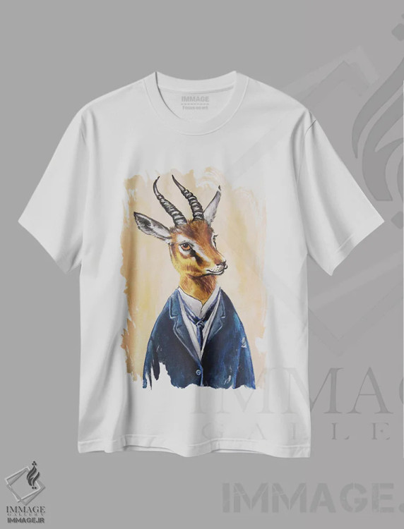 تیشرت سفید طرح دار پسر قوچ اثر کوکو د پاریس | immage.ir