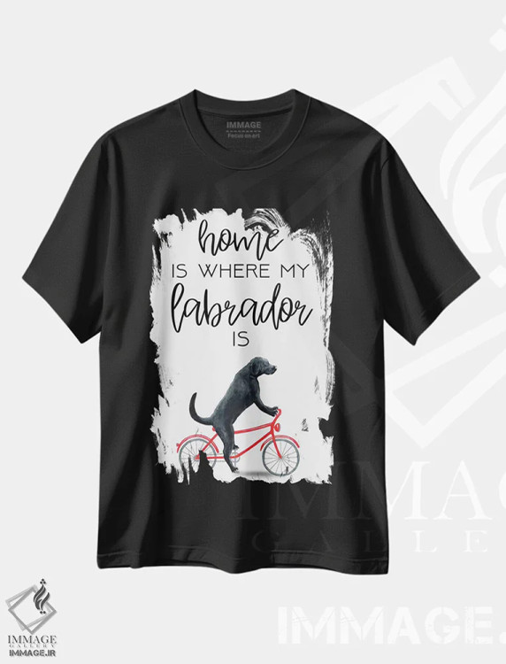 تیشرت مشکی طرح دار لابرادور، دکور معاصر اثر کوکو د پاریس | immage.ir