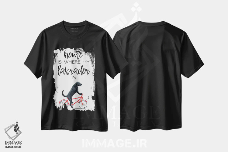 تیشرت مشکی طرح دار لابرادور، دکور معاصر اثر کوکو د پاریس | immage.ir
